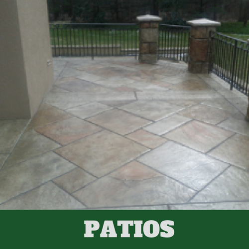 Picture of a stamped patio in Lansing, Michigan.